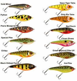 Strike Pro Buster Jerk II 12 cm geddeagn i effektiv farvevariant